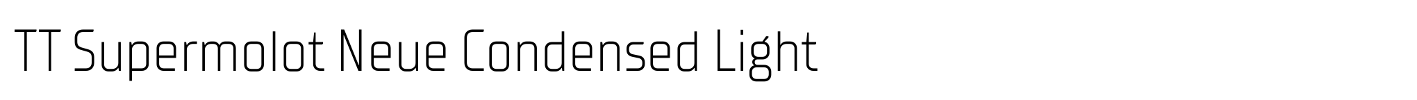 TT Supermolot Neue Condensed Light image